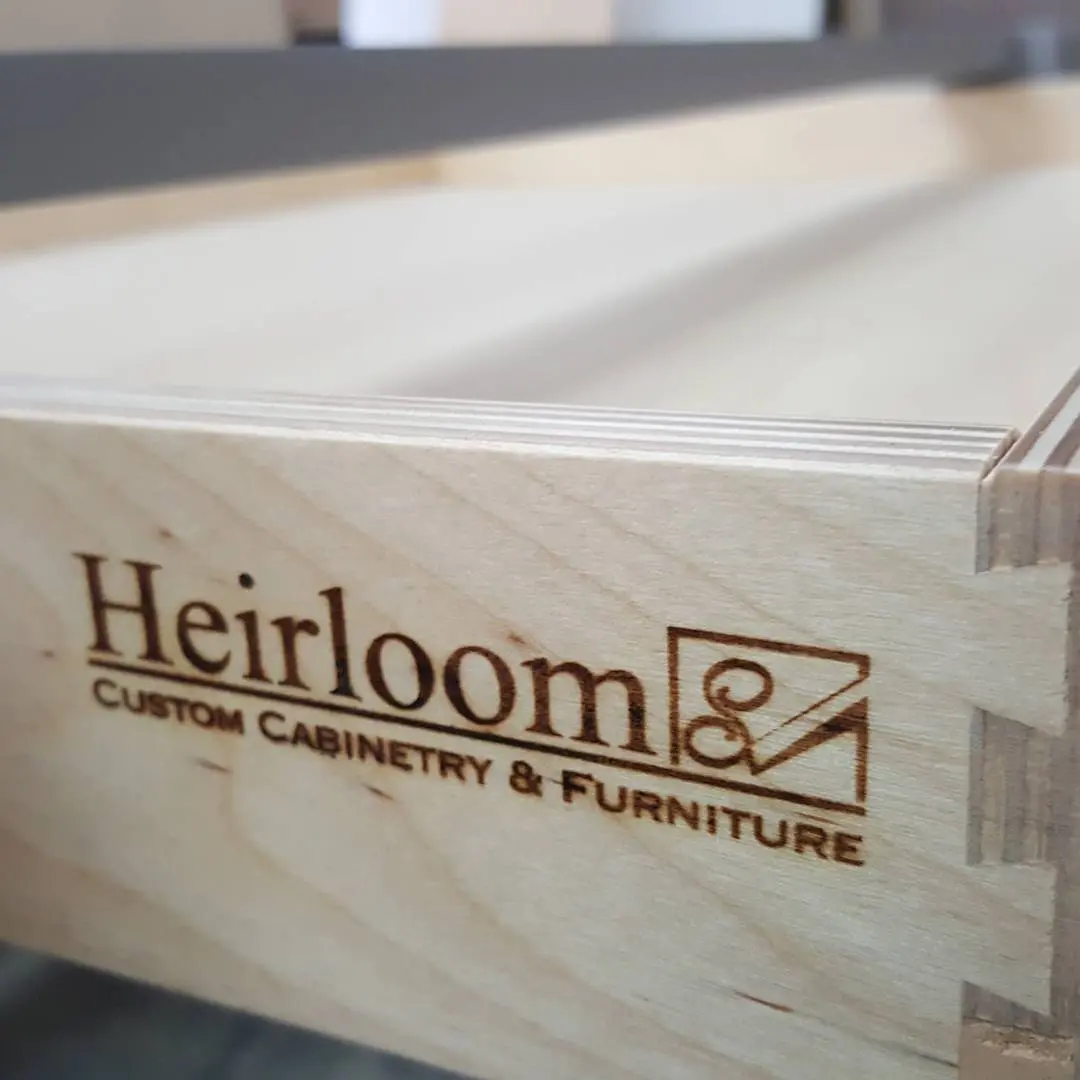 Custom with drawer cabinetry by Heirlooms Custom Cabinetry