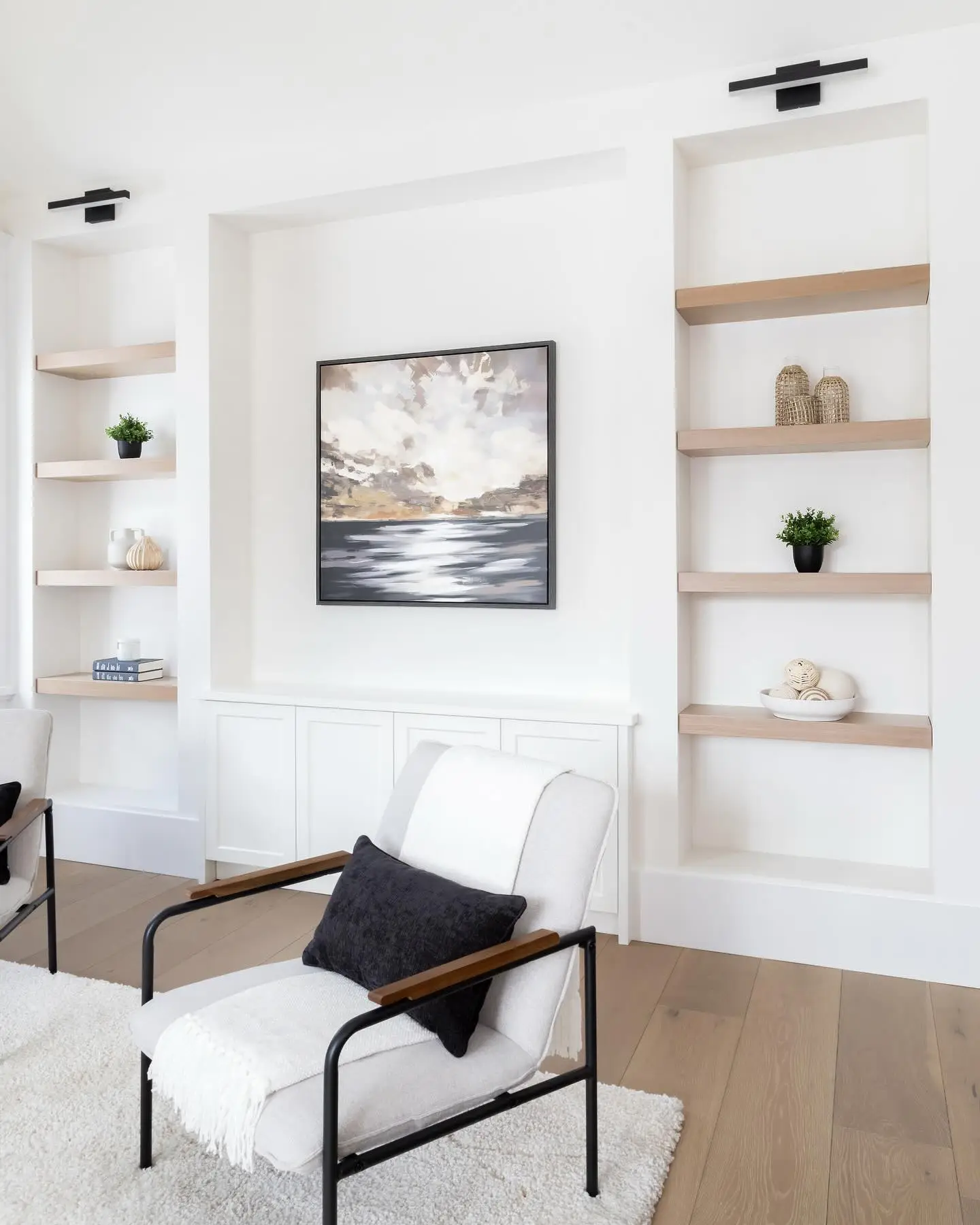 Oak Open Shelving Built-In - Image 1