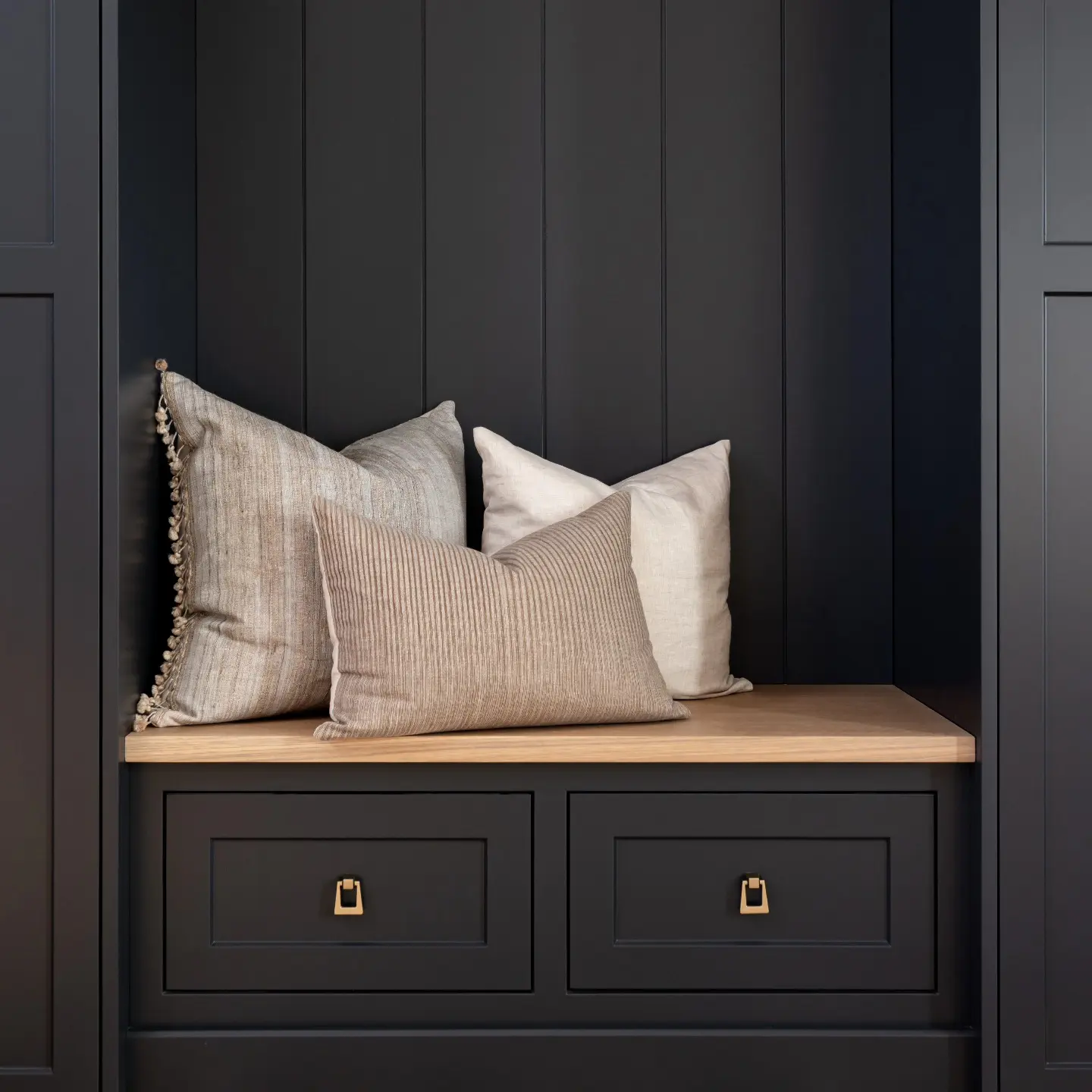 Mudroom cabinetry by Heirlooms Custom Cabinetry