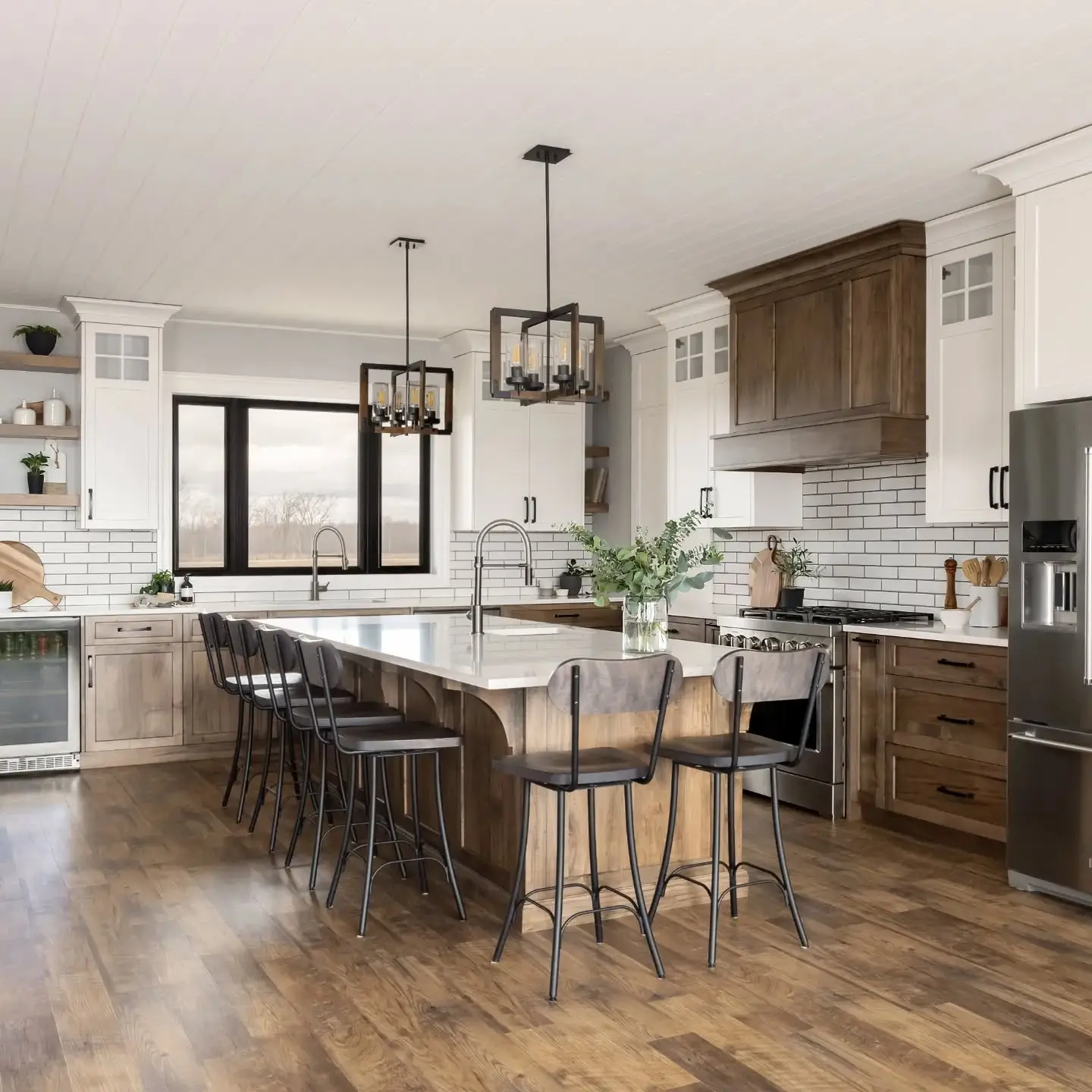 Wormy Maple Kitchen with Granite - Image 2