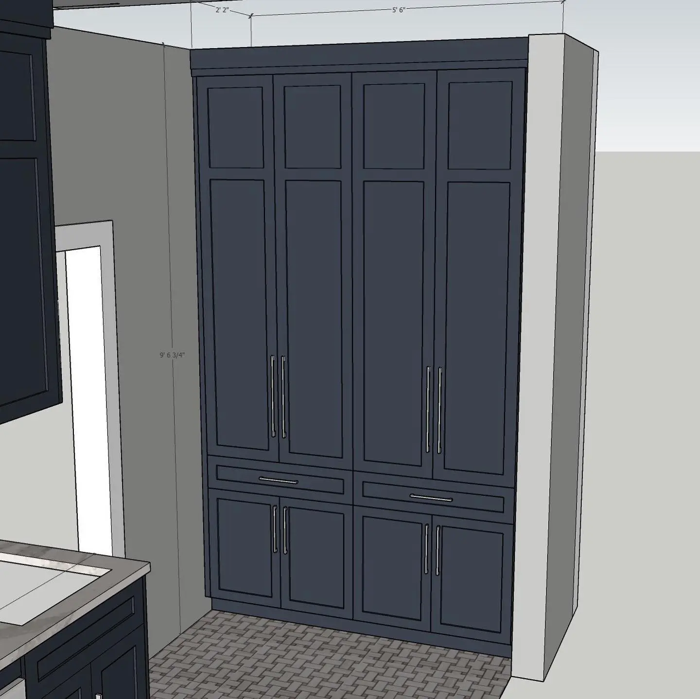 Built In with storage and shelf cabinetry by Heirlooms Custom Cabinetry