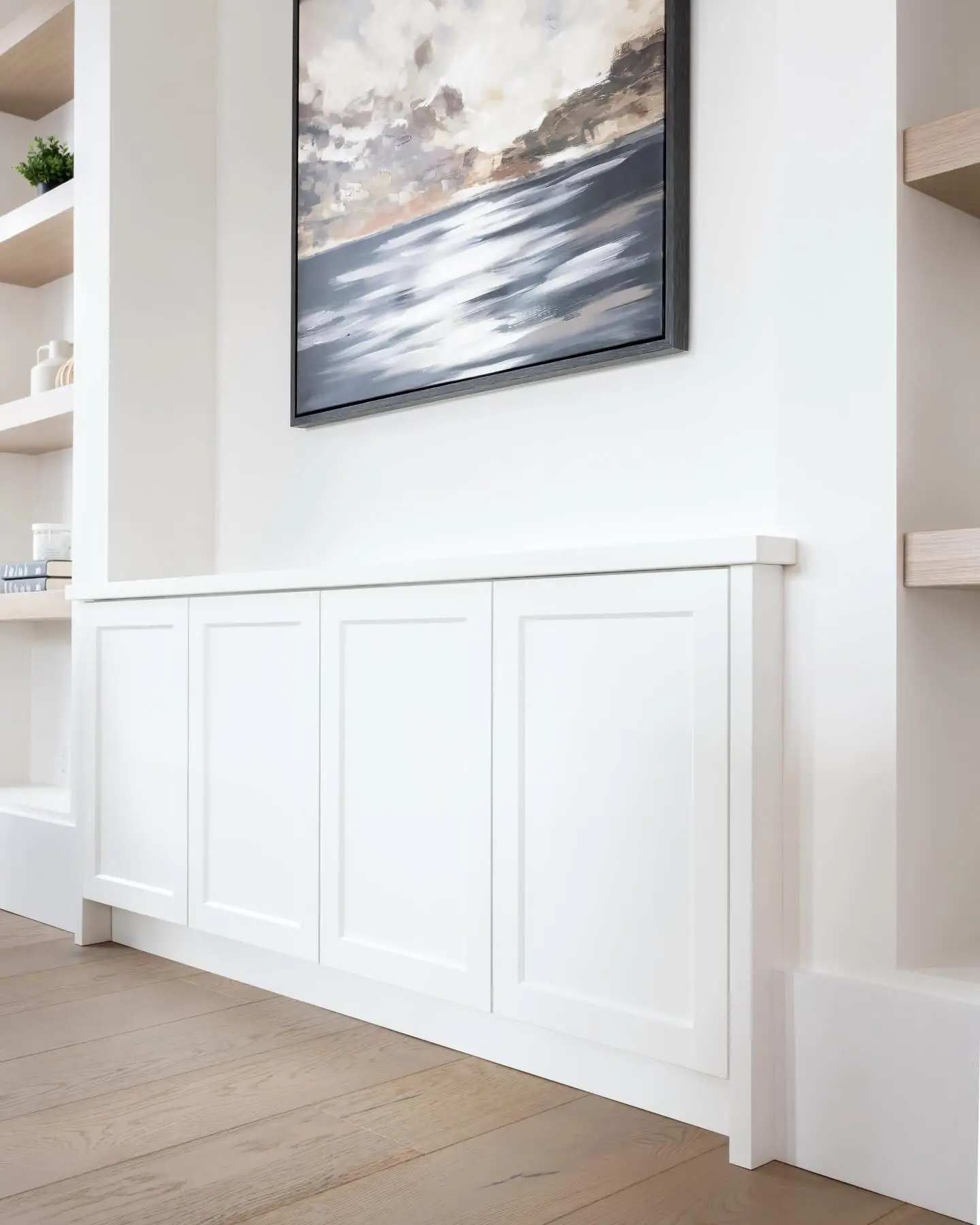 Oak Open Shelving Built-In - Image 2