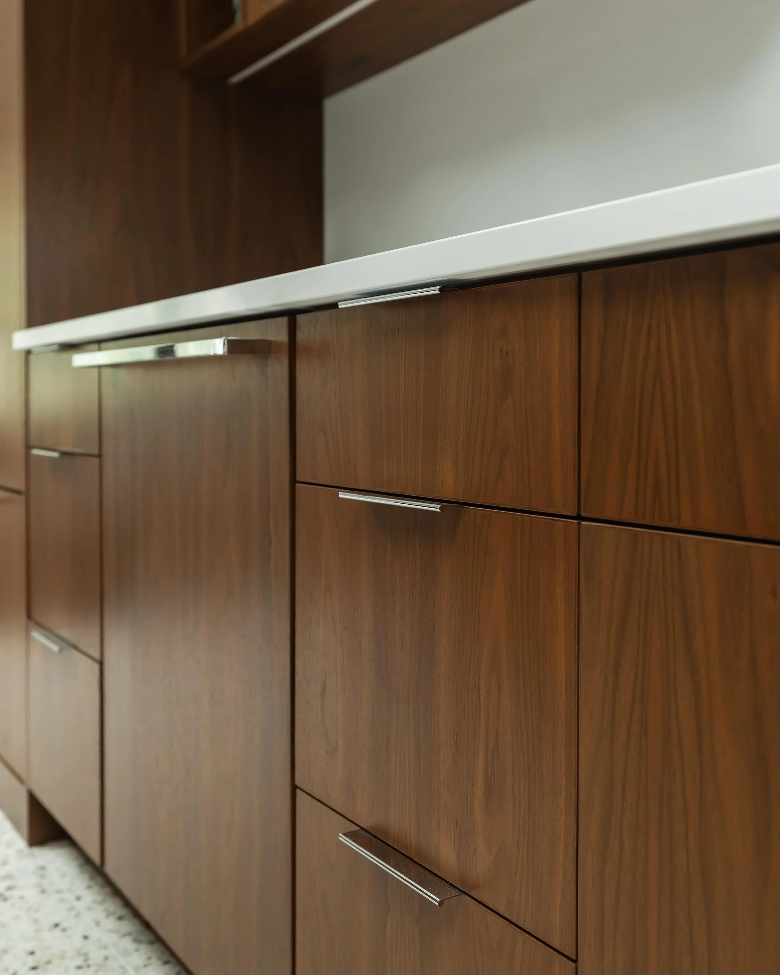 Walnut Range Hood Kitchen - Image 3