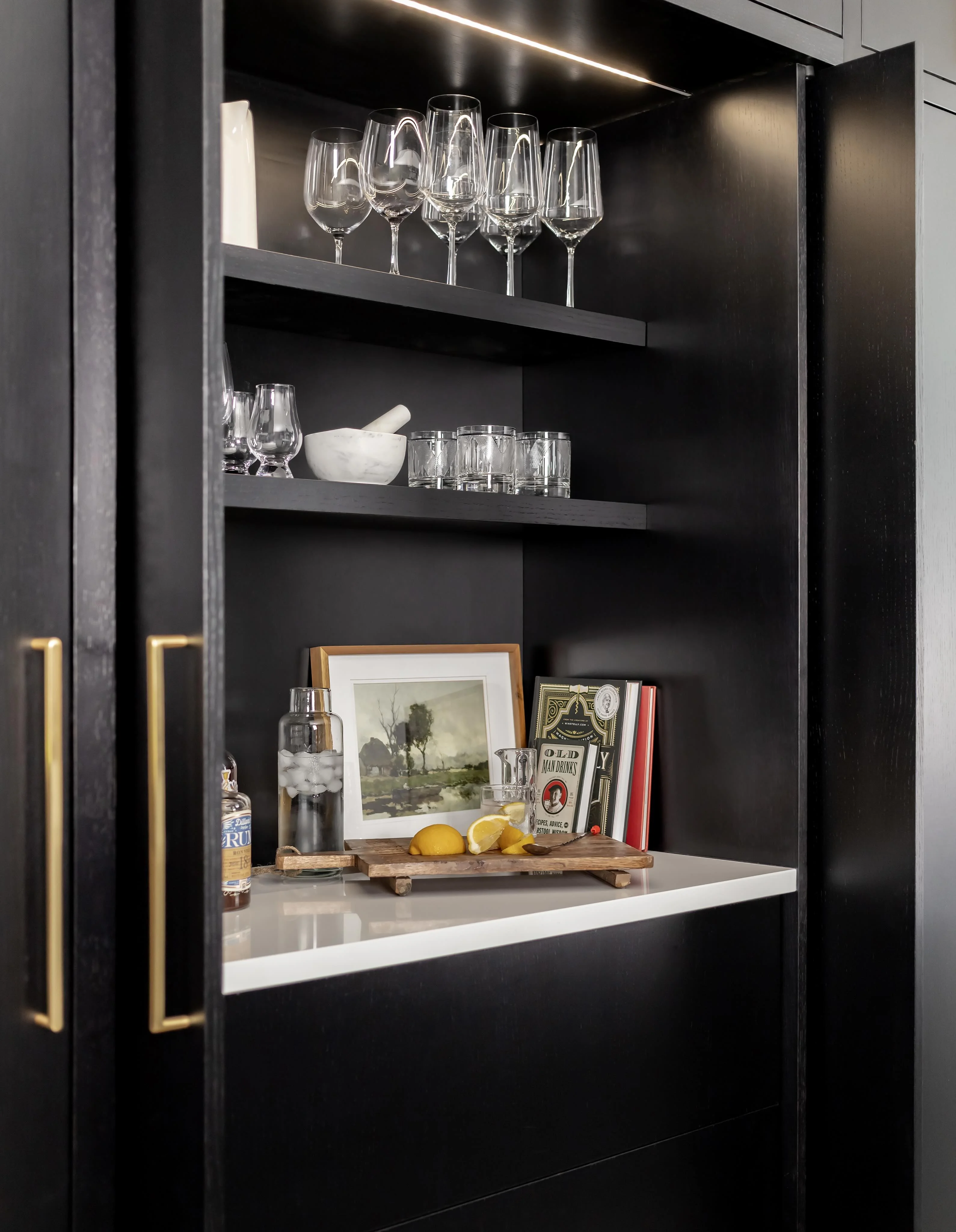 White Oak Open Shelving Kitchen - Image 3