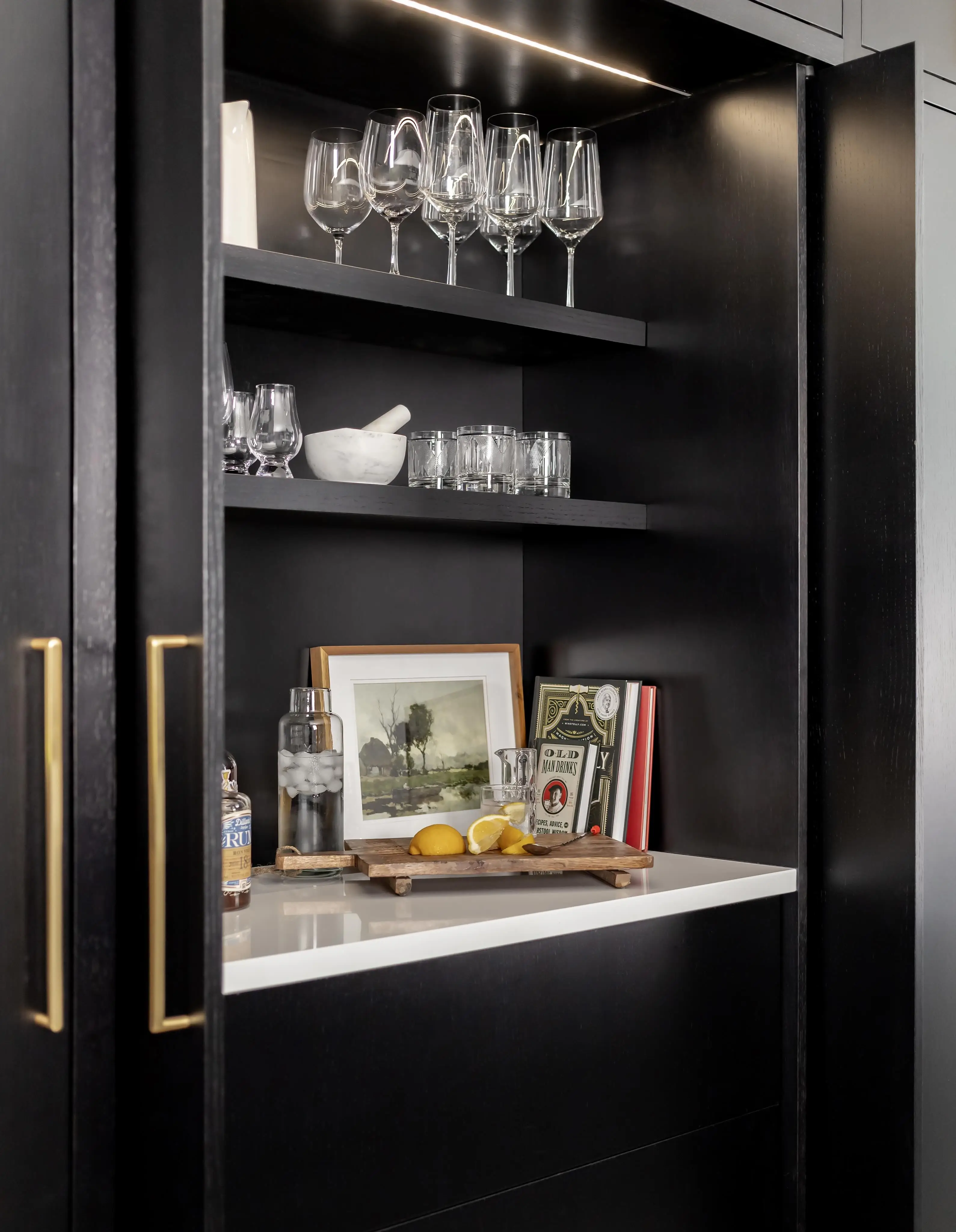 White Oak Open Shelving Kitchen - Image 3