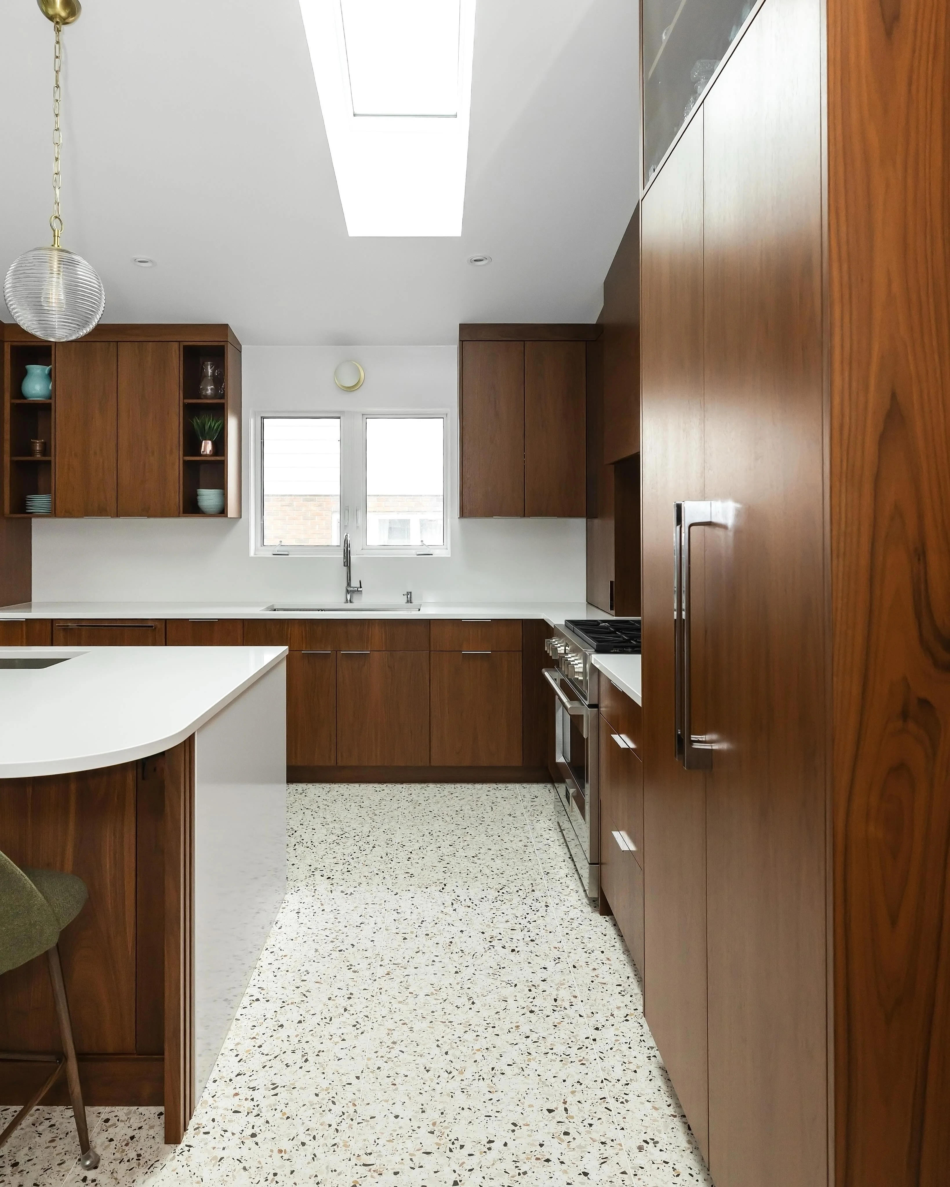 Walnut Range Hood Kitchen - Image 4