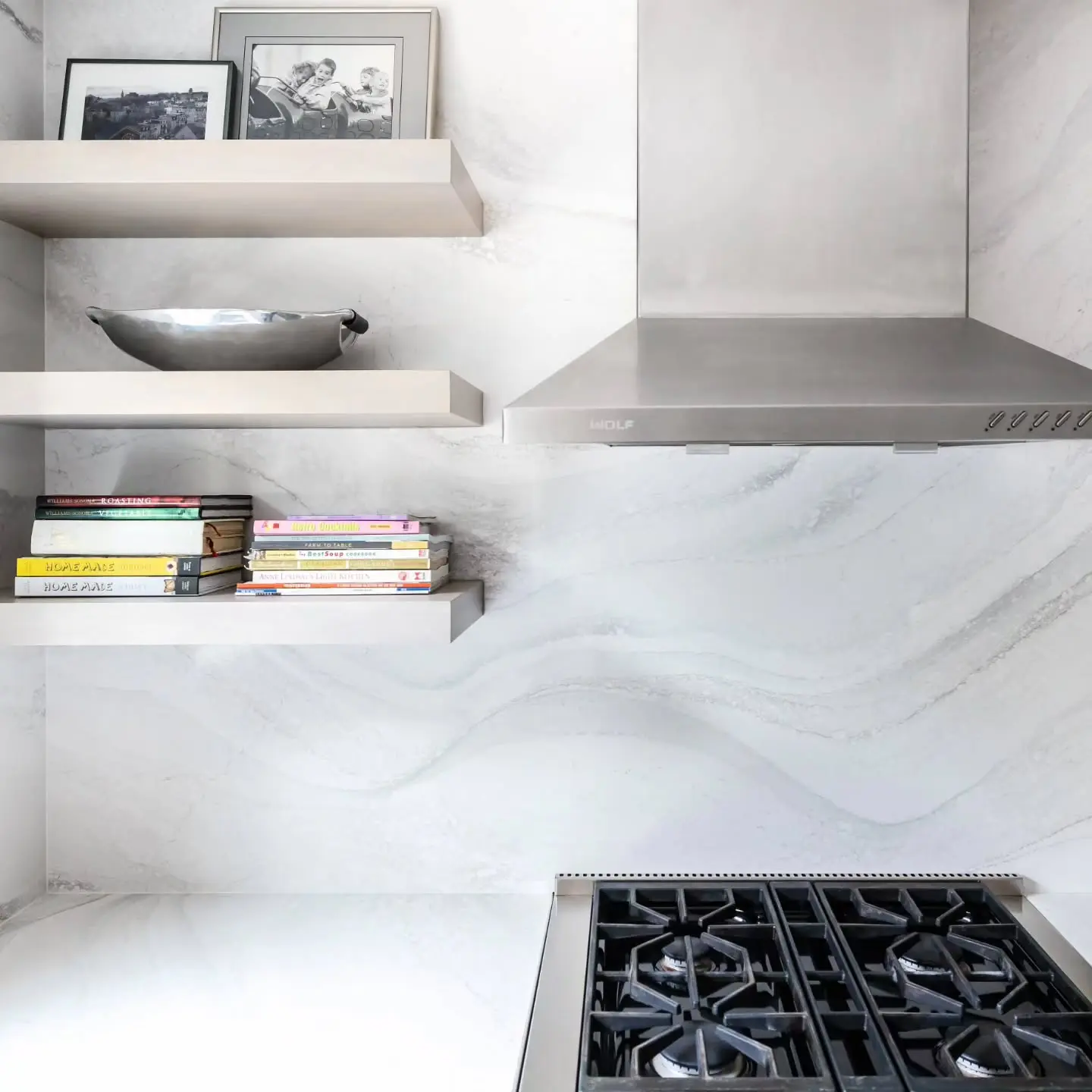 Stained beechwood kitchen cabinetry by Heirlooms Custom Cabinetry