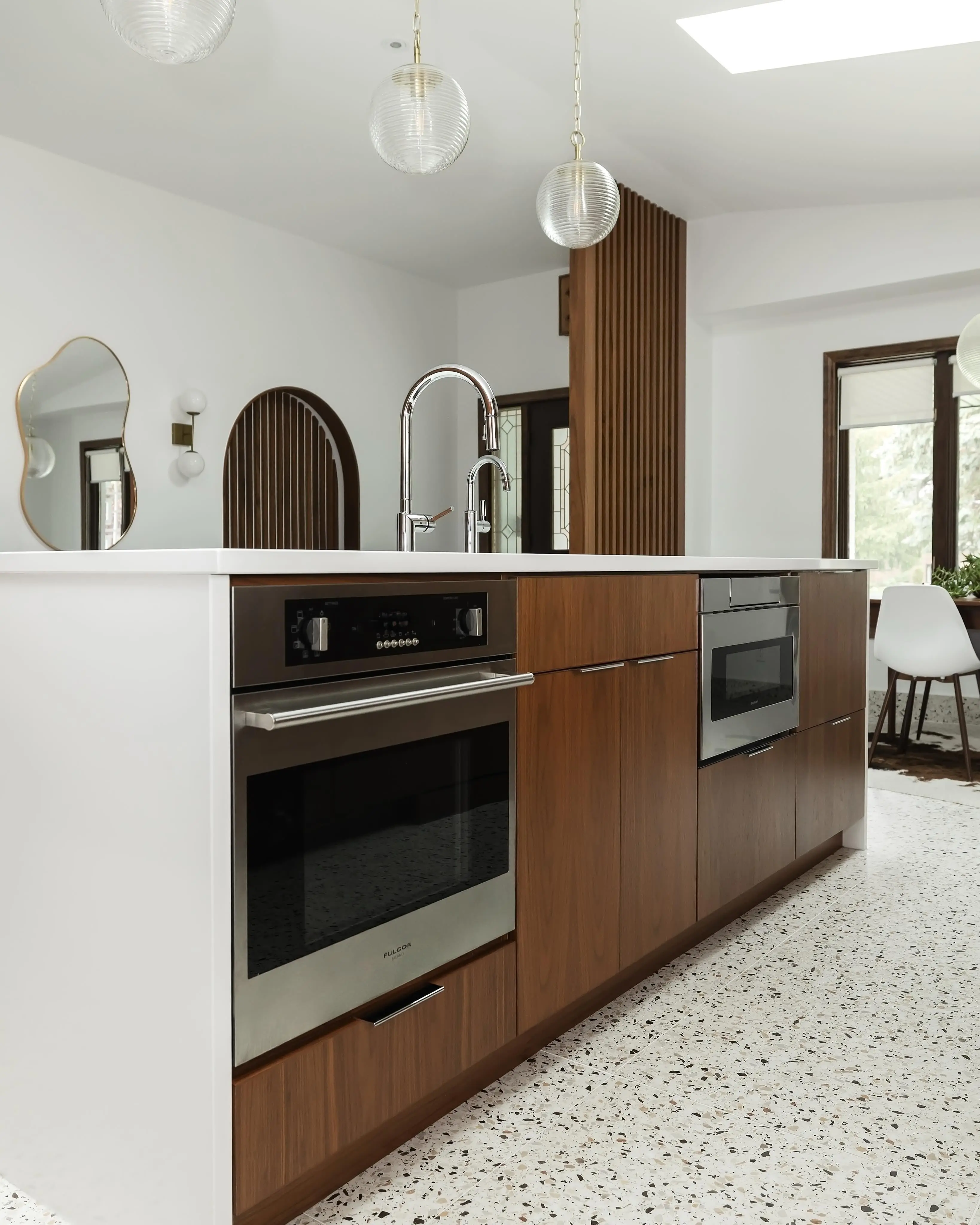 Walnut Range Hood Kitchen - Image 5