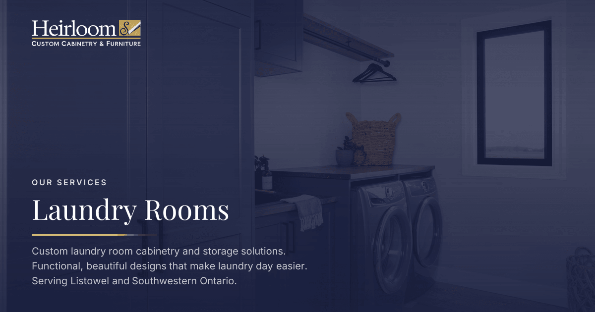 Laundry Rooms | Heirlooms Custom Cabinetry